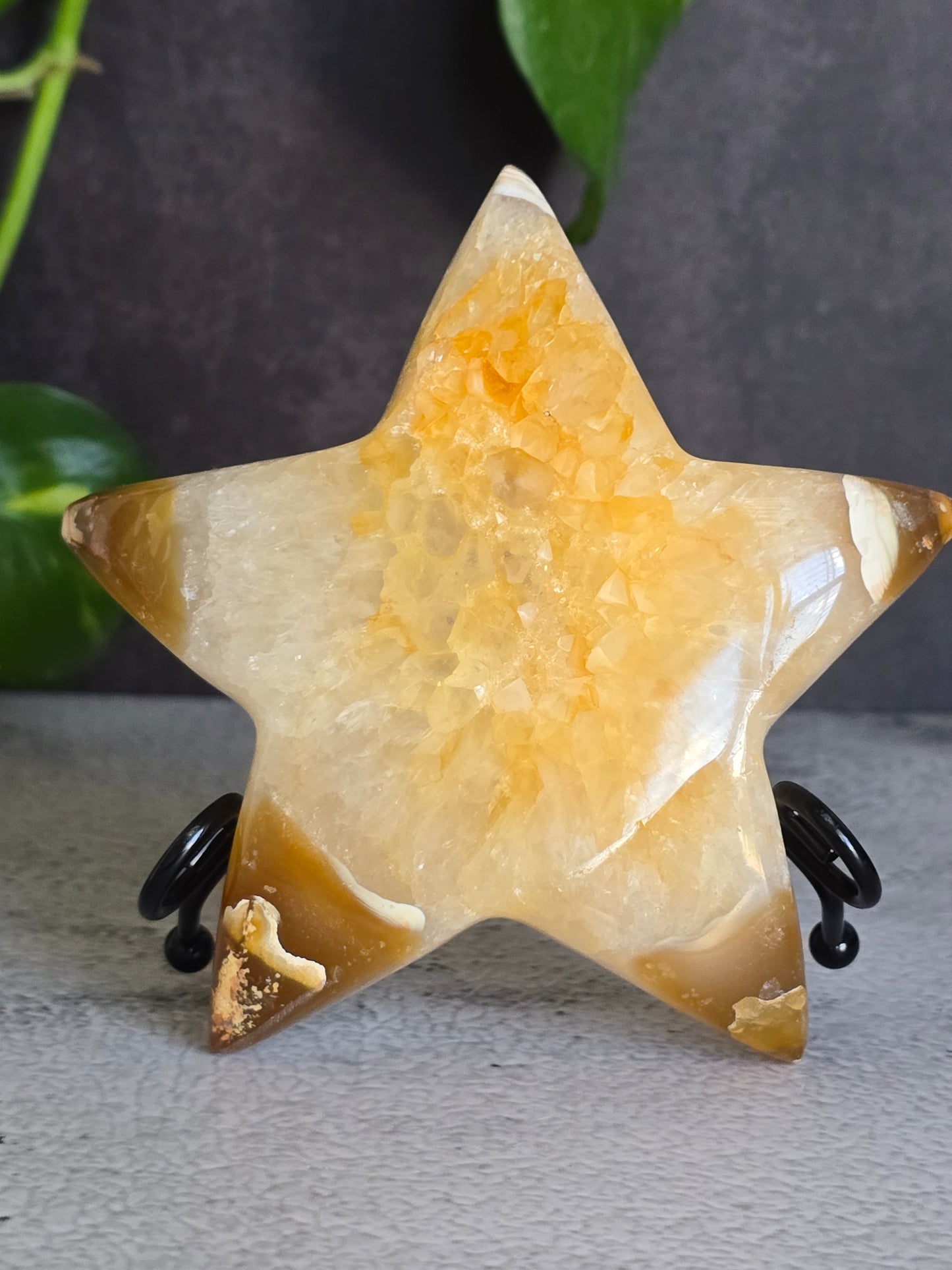 Druzy Agate Star