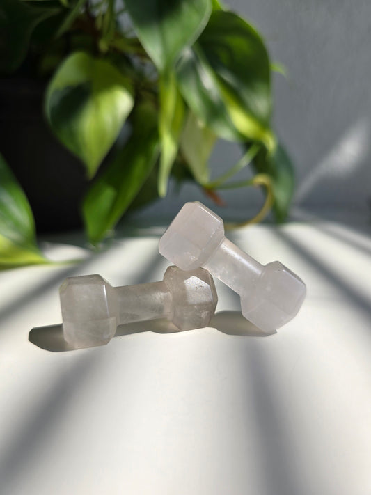 Clear Quartz Dumbbell Carvings