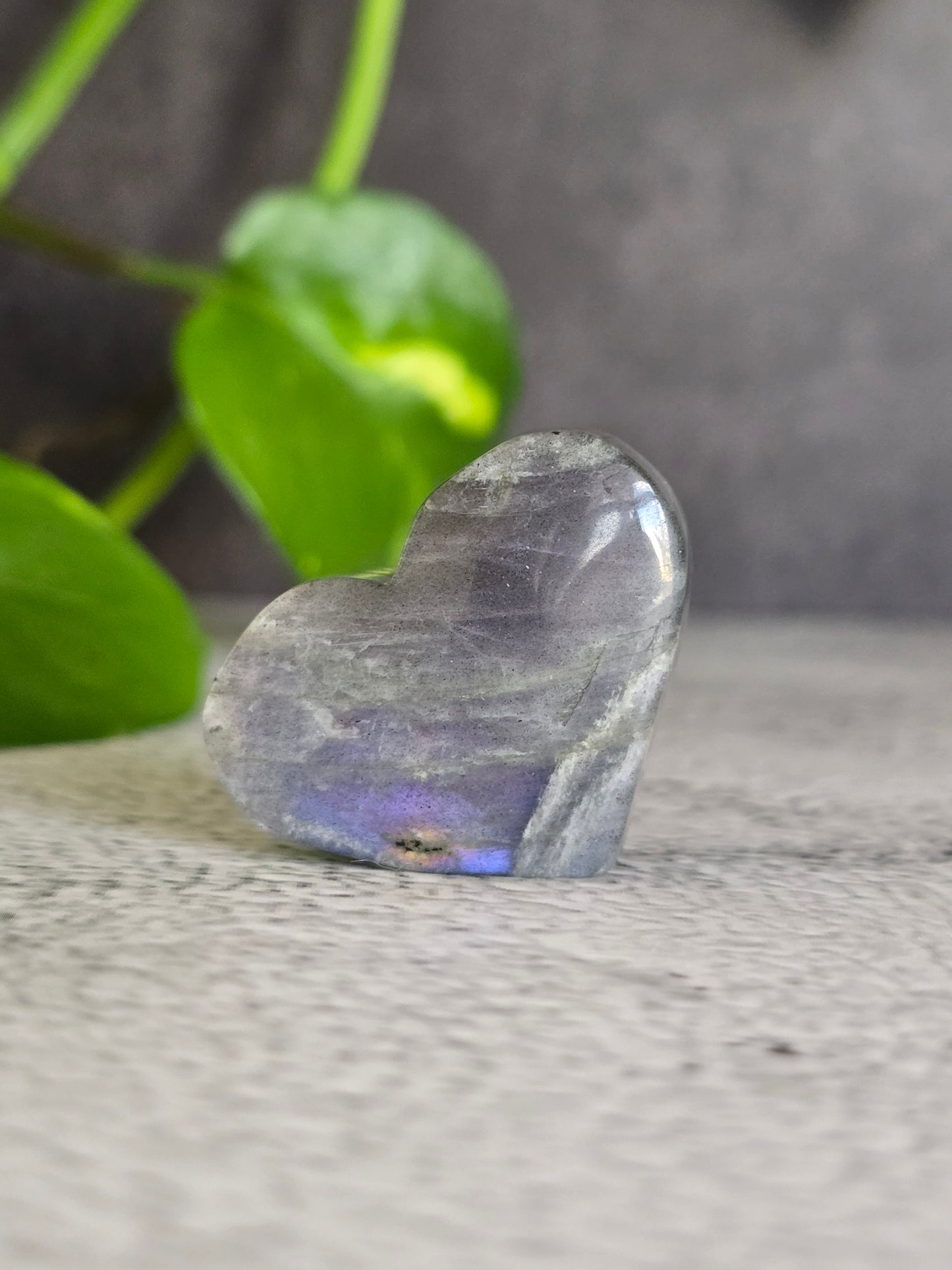 Labradorite Heart